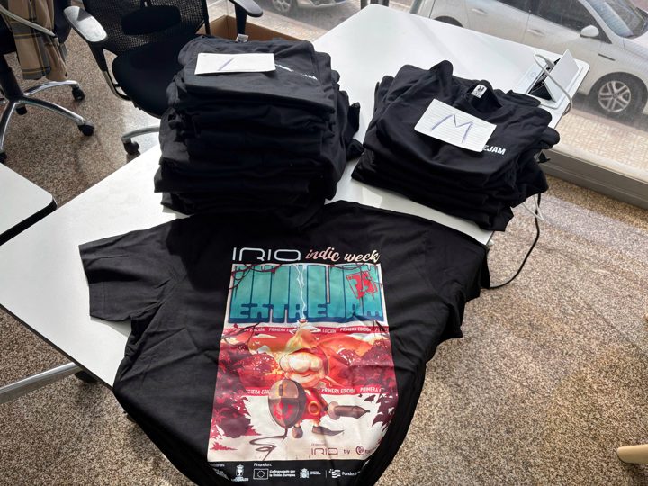 Camisetas de Extrejam preparadas para los participantes